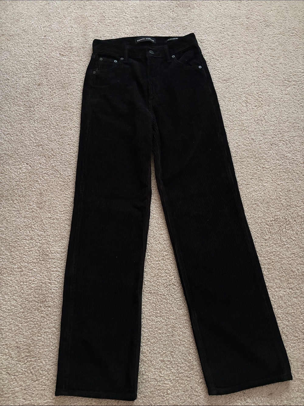Aritzia- Denim Forum The Arlo High Rise straight 28L Corduroy Pants size 24